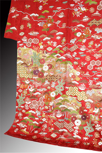 ジュニア小紋『桜と梅』